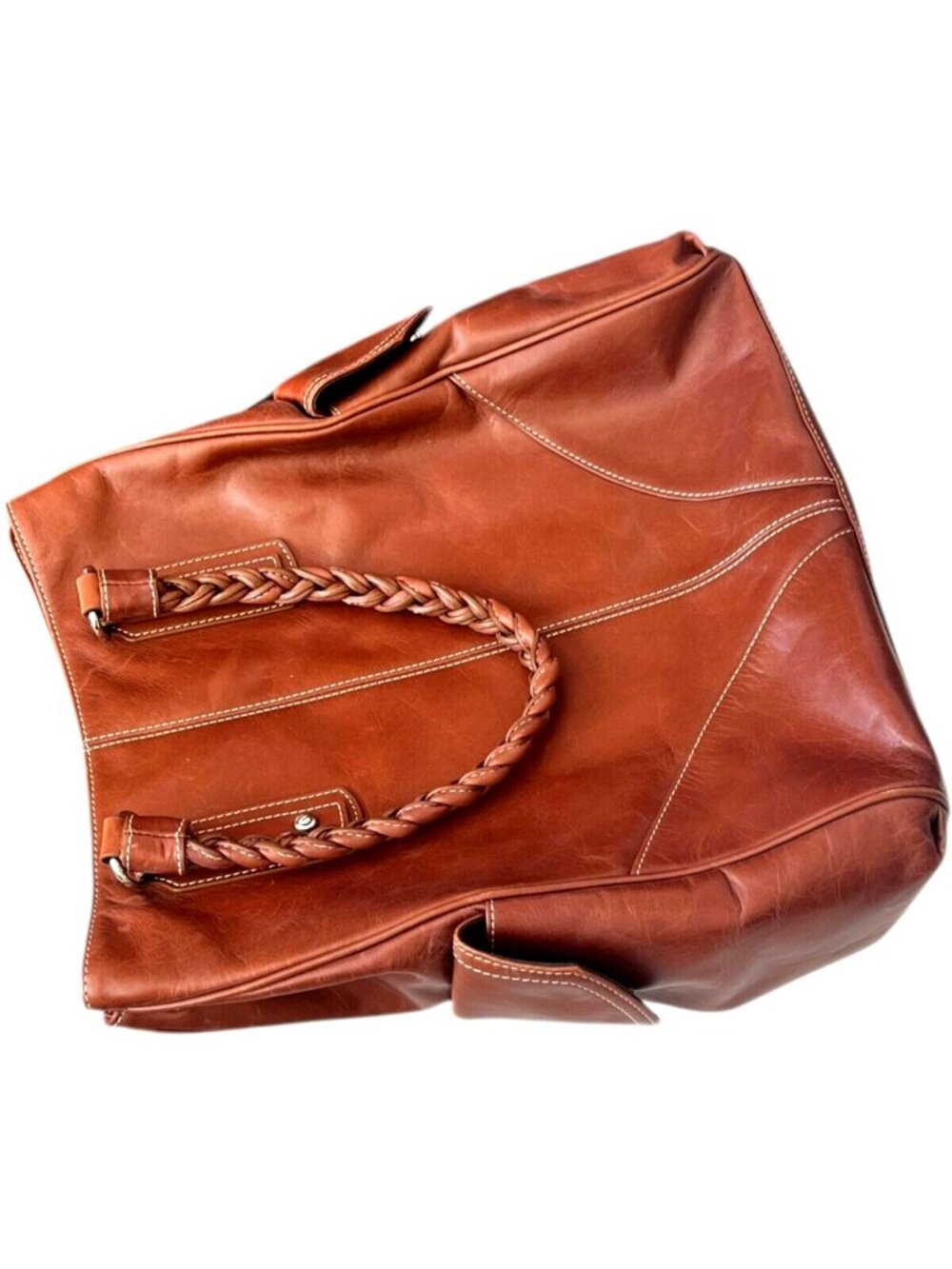 LEVENGER Brown Leather Purse / Tote - NEW - Picture 9 of 9